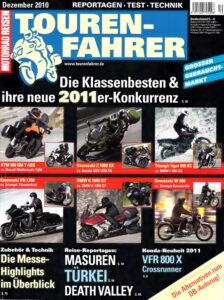 Titelseite: Tourenfahrer 12/2010 – BMW K 1300 GT vs. K 1600 GT und andere Neuheiten