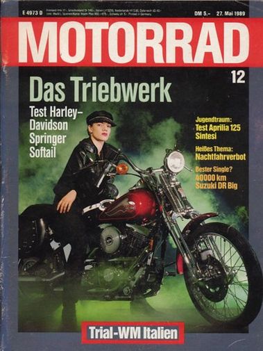 MOTORRAD 12/1989 – Suzuki GSX-R 750 R, ein rarer Renner; Test Harley-Davidson Springer Softail; Test Honda XL 600 V Transalp