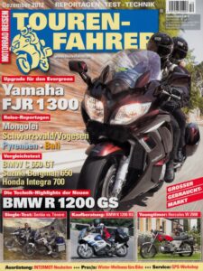 Titelseite: Tourenfahrer 12/2012 – BMW G 650 GS Sertão vs. Yamaha XTZ 660 Ténéré