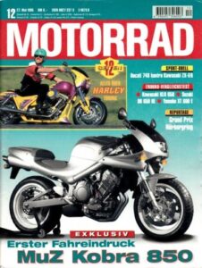 Titelseite: MOTORRAD 12/1995 – Harley-Davidson Tuning; Kawasaki GPZ 1000 RX gebraucht kaufen