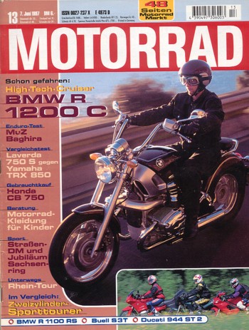 MOTORRAD 13/1997 – BMW R 1100 RS; Buell S3T Thunderbolt; Ducati ST2; Test BMW R 1200 C