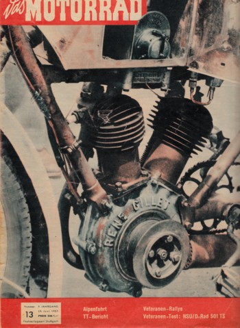 das MOTORRAD 13/1957 – Test NSU / D-Rad 501 TS