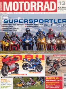 Titelseite: MOTORRAD 13/2006 – Top-Test BMW R 1200 S; Fahrbericht KTM 950 Super Enduro R
