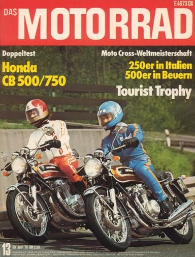DAS MOTORRAD 13/1976 – Test Honda CB 500 Four; Test Honda CB 750 K6; Test Yamaha Chappy