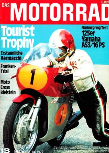 DAS MOTORRAD 13/1972 – Test Yamaha AS-3 125 ccm auf dem Nürburgring
