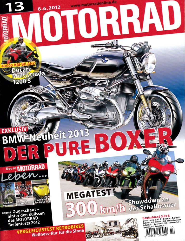 Titelbild: MOTORRAD 13/2012 – Dauertest/Zubehör Ducati Multistrada 1200 S; Gebrauchtkauf BMW K 1200 RS