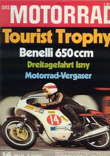 DAS MOTORRAD 14/1971 – Benelli Tornado 650 ccm mit 37 kW (50 PS)
