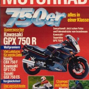 MOTORRAD 14/1986 – Vorstellung Kawasaki GPX 750 R; Kawasaki GPZ 750 im Vergleichstest