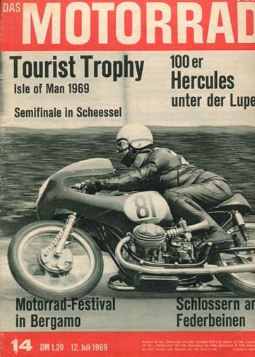 DAS MOTORRAD 14/1969 – Hercules K 105, ein famoses kleines Motorrad