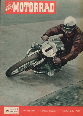 das MOTORRAD 14/1955 – Test Mars Stella 175 DS, Test eines Motorrad-Oldtimers