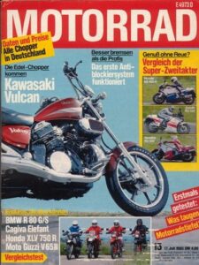 Titelseite: MOTORRAD 15/1985 – Honda NS 400 R vs. Suzuki RG 500 Gamma vs. Yamaha RD 500 LC
