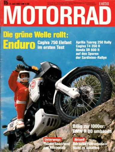 MOTORRAD 15/1987 – Fallert-BMW R 100 RS; Yamaha FZR 1000 Genesis, die Technik