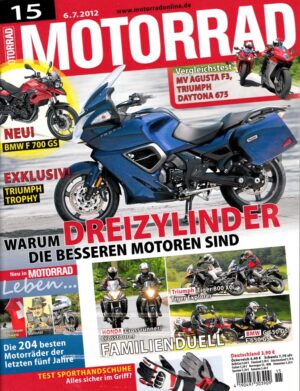 MOTORRAD 15/2012 – Vergleich BMW G 650 GS vs. F 650 GS; Gebrauchtberatung Suzuki GSX-R 750