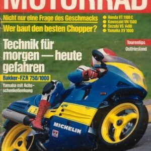MOTORRAD 15/1988 – Honda VT 1100 C Shadow; Kawasaki VN-15 SE; Suzuki VS 1400 Intruder; Yamaha XV 1000 Virago