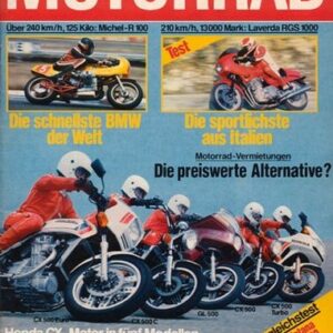 MOTORRAD 15/1982 – Honda CX 500, die Geschichte; Test Laverda RGS 1000