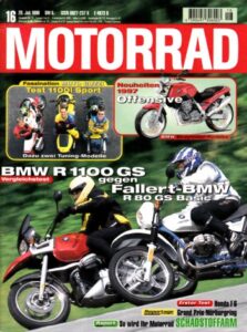 Titelseite: MOTORRAD 16/1996 – Test Moto Guzzi Sport 1100 i; Test Honda F6C Valkyrie