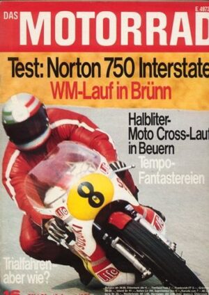 DAS MOTORRAD 16/1972 – Test Norton Interstate 750 auf dem Nürburgring