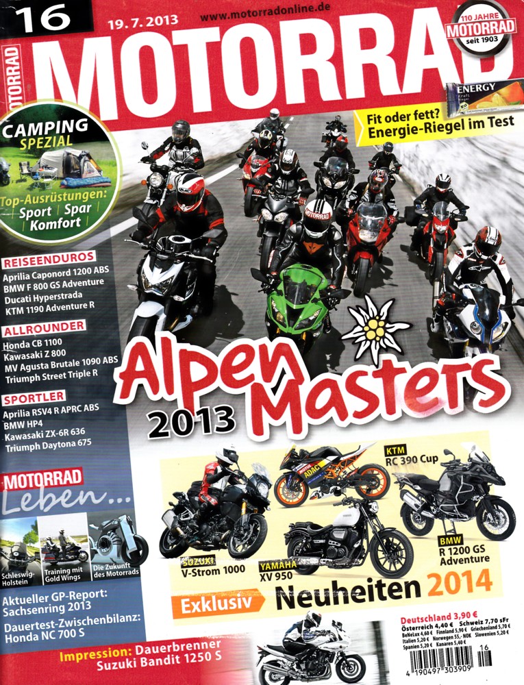 Titelbild: MOTORRAD 16/2013 – Dauertest/Zubehör Honda NC 700 S; Gebrauchtkauf Honda CB Seven Fifty