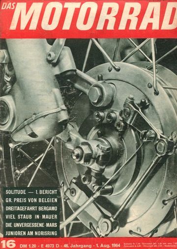 Titelbild: DAS MOTORRAD 16/1964 – Mars, eine Motorradmarke aus Nürnberg, Erinnerungen