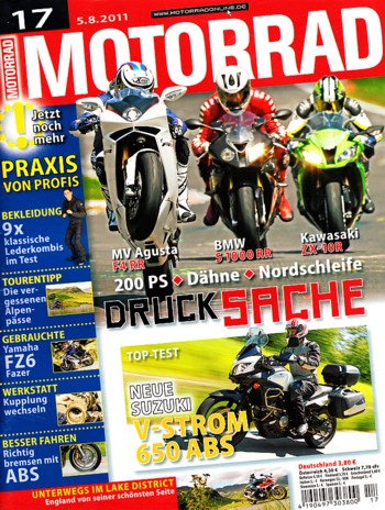MOTORRAD 17/2011 – Gebrauchtkauf Yamaha FZ6/Fazer; TOP-Test Suzuki V-Strom 650 ABS