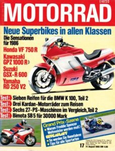 Titelseite: MOTORRAD 17/1985 – Vergleich Kawasaki Z 750 GT vs. Suzuki GS 850 G vs. Yamaha XJ 900