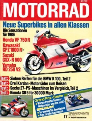 MOTORRAD 17/1985 – Vergleich Kawasaki Z 750 GT vs. Suzuki GS 850 G vs. Yamaha XJ 900