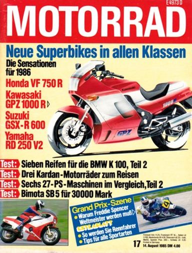 MOTORRAD 17/1985 – Vergleich Kawasaki Z 750 GT vs. Suzuki GS 850 G vs. Yamaha XJ 900
