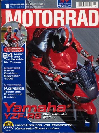 MOTORRAD 18/1998 – Test Buell S1 Lightning Strike; Harley-Davidson Sportster 1200 Sport