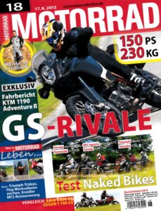 Titelseite: MOTORRAD 18/2012 – Vergleich BMW C 600 Sport vs. Honda Integra vs. Yamaha Tmax