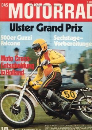 DAS MOTORRAD 18/1971 – Moto Guzzi Falcone 500 ccm Einzylinder, ohv, "Old Firehand"