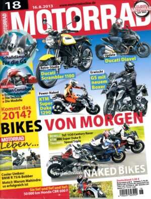 MOTORRAD 18/2013 – Dauertest-Bilanz Honda CBR 600 F; Gebrauchtkauf Yamaha YZF-R6