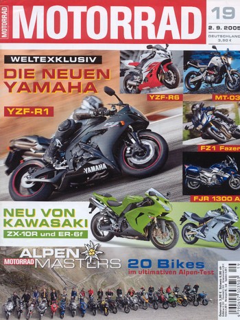 19_2.jpg MOTORRAD 19/2005 – BMW K 1200 R Cup vs. Kawasaki Ninja ZX-10R; Alpen-Masters 2005 (Teil 1)