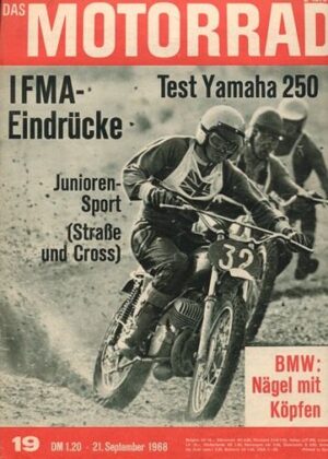DAS MOTORRAD 19/1968 – Test Yamaha YDS-5 E von 1968