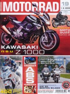 Titelseite: MOTORRAD 19/2006 – Aprilia Pegaso 650 Strada vs. Derbi Mulhacén 659 vs. Yamaha MT-03