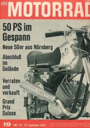 DAS MOTORRAD 19/1969 – Test Moto Guzzi V7 mit Seitenwagen