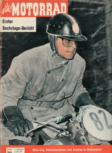 das MOTORRAD 20/1959 – ADLER Twin, MOTORRAD baut am Motor; Rennvergaser