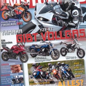 MOTORRAD 20/2008 – Suzuki GSX-R 750 vs. Honda VFR 750 R vs. Yamaha FZR 750