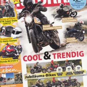 21 MOTORRAD 21/2015 – KTM Super Duke 1290 GT, Ducati Scrambler Classic, Triumph Scrambler, Jubiläums-Bikes