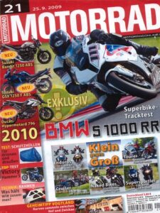 Titelseite: MOTORRAD 21/2009 – Top-Test Victory Hammer S; Zubehör BMW K 1300 GT