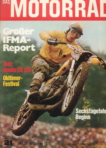 DAS MOTORRAD 21/1970 – Honda CB 125 T auf dem Nürburgring