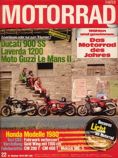 MOTORRAD 22/1979 – Ducati 900 SS; Laverda 1200; Moto Guzzi Le Mans II; Test Maico MC 440