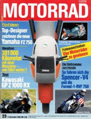 MOTORRAD 23/1985 – Test Yamaha XV 1000 Virago; Test Kawasaki GPZ 1000 RX