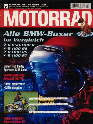MOTORRAD 23/1995 – BMW R 1100 RT; BMW R 1100 RS; BMW R 1100 GS; BMW R 1100 R