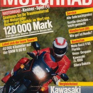 MOTORRAD 23/1986 – Dauertest BMW R 80 RT; Fahrbericht Kawasaki ZL 1000