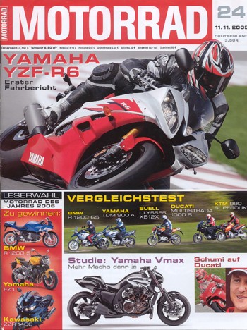 MOTORRAD 24/2005 – Yamaha YZF-R6; Top-Test Moto Guzzi Griso 1100