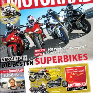 MOTORRAD 24/2012 – Vergleich BMW HP4 + S 1000 RR vs. Ducati 1199 Panigale + Panigale S