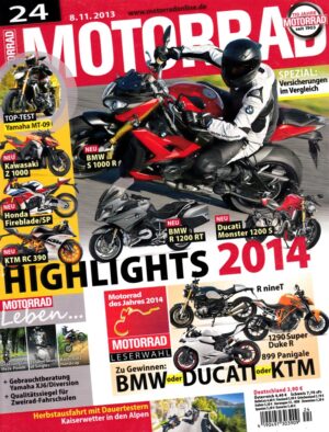MOTORRAD 24/2013 – Top-Test Yamaha MT-09; Gebrauchtkauf Yamaha XJ6 / Diversion