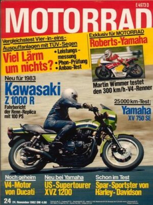 MOTORRAD 24/1982 – Test Harley-Davidson XLX; Dauertest Yamaha XV 750 SE