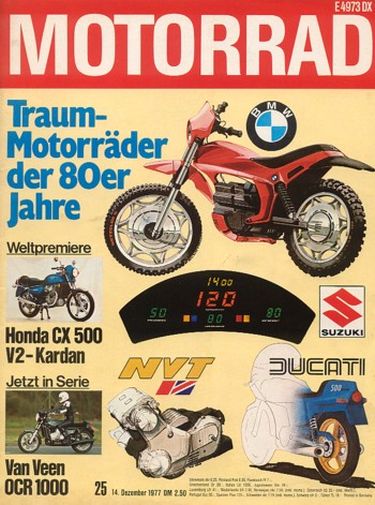 MOTORRAD 25/1977 – Test Van Veen OCR 1000; Test Hercules SB 3; Honda CX 500
