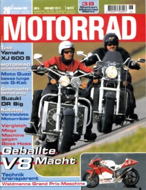MOTORRAD 26/1997 – Boss Hoss V8 vs. Mega Machines; Test Yamaha XJ 600 S Diversion